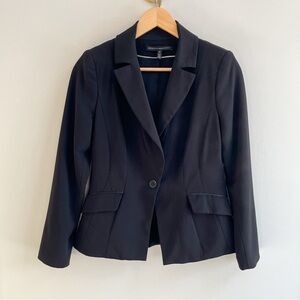 White House Black Market Black Tailored Single-Button Blazer